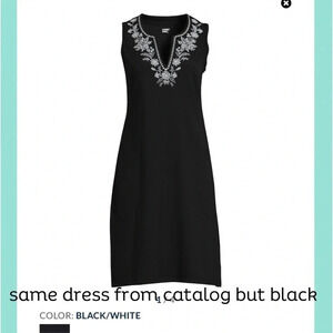 🌴 LANDS END BEACH‎ COVER UP, SUNDRESS  BLUE NWOT 🌴